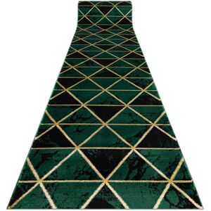 Rugsx - Exclusive emerald Runner 1020 glamour, stylish marble, triangles bottle green / gold 80 cm green 80x1250 cm Rugsx - Exclusive emerald Runner 1020 glamour, stylish marble, triangles bottle green / gold 80 cm green 80x1250 cm