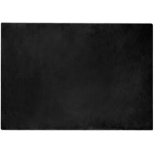 Faux Rabbit Fur Rug Olite Black 140 x 200 cm Polyester vidaXL Faux Rabbit Fur Rug Olite Black 140 x 200 cm Polyester vidaXL