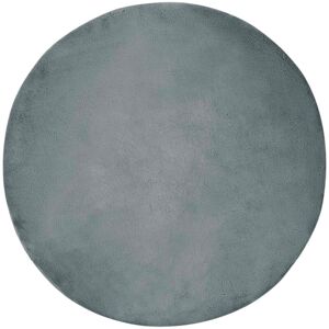 Faux Rabbit Fur Rug Olite Anthracite Ø 80 cm Polyester vidaXL Faux Rabbit Fur Rug Olite Anthracite Ø 80 cm Polyester vidaXL