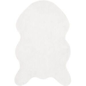 Faux Rabbit Fur Rug Olite White 80 x 120 cm Polyester vidaXL Faux Rabbit Fur Rug Olite White 80 x 120 cm Polyester vidaXL