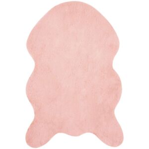 Faux Rabbit Fur Rug Olite Pink 80 x 120 cm Polyester vidaXL Faux Rabbit Fur Rug Olite Pink 80 x 120 cm Polyester vidaXL