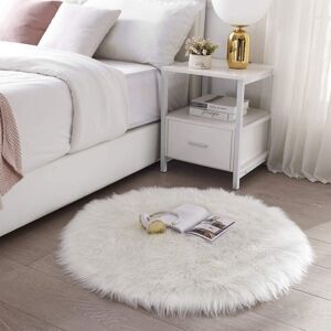 WOIYIC Faux Sheepskin Rug, Imitation Fleece Carpet Fluffy Soft Longhair Decorative Chair Cushion Sofa Mat (White, 60x60cm) WOIYIC Faux Sheepskin Rug, Imitation Fleece Carpet Fluffy Soft Longhair Decorative Chair Cushion Sofa Mat (White, 60x60cm)