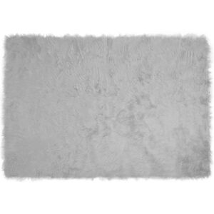 Faux Sheepskin Rug Tafalla Grey 120 x 170 cm Polyester vidaXL Faux Sheepskin Rug Tafalla Grey 120 x 170 cm Polyester vidaXL