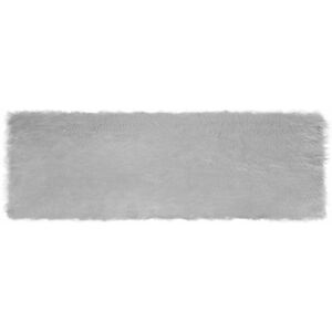 Faux Sheepskin Rug Tafalla Grey 80 x 250 cm Polyester vidaXL Faux Sheepskin Rug Tafalla Grey 80 x 250 cm Polyester vidaXL
