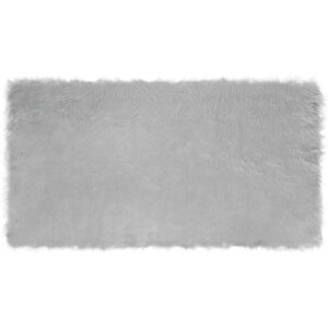 Faux Sheepskin Rug Tafalla Grey 80 x 150 cm Polyester vidaXL Faux Sheepskin Rug Tafalla Grey 80 x 150 cm Polyester vidaXL