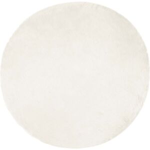 Faux Sheepskin Rug Tafalla White Ø 100 cm Polyester vidaXL Faux Sheepskin Rug Tafalla White Ø 100 cm Polyester vidaXL