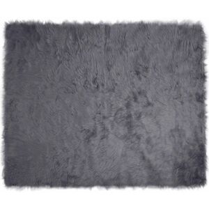Faux Sheepskin Rug Tafalla Anthracite 200 x 280 cm Polyester vidaXL Faux Sheepskin Rug Tafalla Anthracite 200 x 280 cm Polyester vidaXL