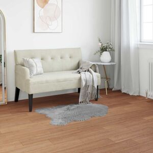 Faux Sheepskin Rug Tafalla Grey 50 x 80 cm Polyester vidaXL Faux Sheepskin Rug Tafalla Grey 50 x 80 cm Polyester vidaXL