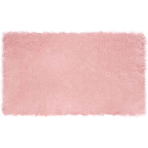 Faux Sheepskin Rug Tafalla Pink 100 x 200 cm Polyester vidaXL Faux Sheepskin Rug Tafalla Pink 100 x 200 cm Polyester vidaXL