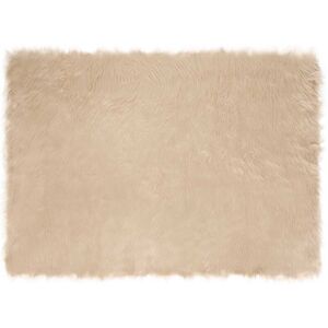 Faux Sheepskin Rug Tafalla Beige 120 x 170 cm Polyester vidaXL Faux Sheepskin Rug Tafalla Beige 120 x 170 cm Polyester vidaXL