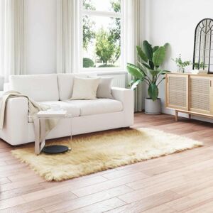Faux Sheepskin Rug Tafalla Cream 80 x 200 cm Polyester vidaXL Faux Sheepskin Rug Tafalla Cream 80 x 200 cm Polyester vidaXL