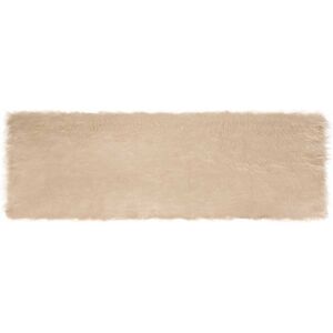 Faux Sheepskin Rug Tafalla Beige 80 x 250 cm Polyester vidaXL Faux Sheepskin Rug Tafalla Beige 80 x 250 cm Polyester vidaXL
