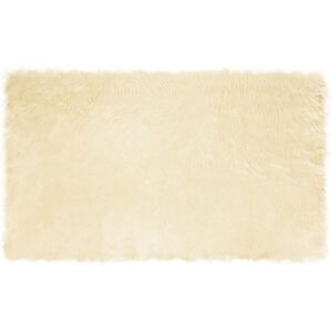 Faux Sheepskin Rug Tafalla Cream 100 x 200 cm Polyester vidaXL Faux Sheepskin Rug Tafalla Cream 100 x 200 cm Polyester vidaXL