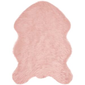 Faux Sheepskin Rug Tafalla Pink 60 x 90 cm Polyester vidaXL Faux Sheepskin Rug Tafalla Pink 60 x 90 cm Polyester vidaXL