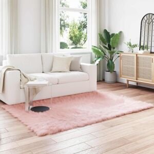 Faux Sheepskin Rug Tafalla Pink 160 x 230 cm Polyester vidaXL Faux Sheepskin Rug Tafalla Pink 160 x 230 cm Polyester vidaXL