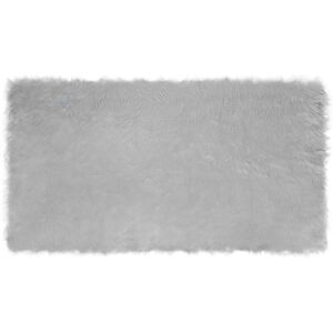 Faux Sheepskin Rug Tafalla Grey 60 x 110 cm Polyester vidaXL Faux Sheepskin Rug Tafalla Grey 60 x 110 cm Polyester vidaXL