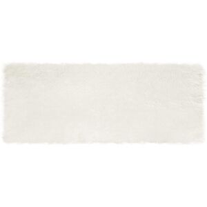Faux Sheepskin Rug Tafalla White 80 x 200 cm Polyester vidaXL Faux Sheepskin Rug Tafalla White 80 x 200 cm Polyester vidaXL