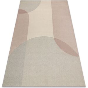 RUGSX Flux 461.7.AE200 wool carpet osta - Geometric, structural, loft beige / pink beige 80x140 cm RUGSX Flux 461.7.AE200 wool carpet osta - Geometric, structural, loft beige / pink beige 80x140 cm