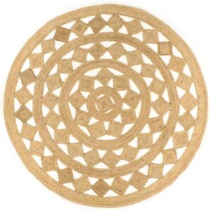 Handmade Rug Braided Jute 210 cm Vidaxl Handmade Rug Braided Jute 210 cm Vidaxl