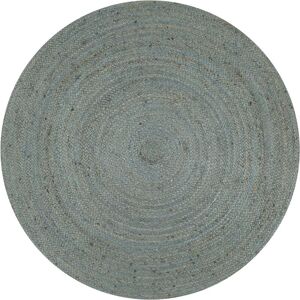 Handmade Rug Jute Round 120 cm Olive Green Vidaxl Handmade Rug Jute Round 120 cm Olive Green Vidaxl