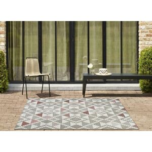Homespace Direct - Brighton Indoor/Outdoor Rug Carpet Mat Pink Grey 120x170cm Homespace Direct - Brighton Indoor/Outdoor Rug Carpet Mat Pink Grey 120x170cm