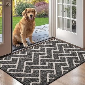 Linghhang - Indoor Doormat 60x90cm Indoor Outdoor Entrance Mat Waterproof, Non-Slip, Absorbent, Entrance Mat, Washable, Kitchen, Bathroom-Black Linghhang - Indoor Doormat 60x90cm Indoor Outdoor Entrance Mat Waterproof, Non-Slip, Absorbent, Entrance Mat, Washable, Kitchen, Bathroom-Black