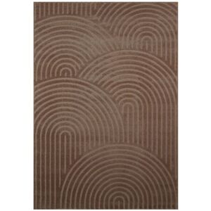 SWEEEK Indoor rug with mocha arches pattern 200 x 290 cm - Brad SWEEEK Indoor rug with mocha arches pattern 200 x 290 cm - Brad