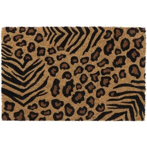 JVL - Eco-Friendly Latex Backed Coir Doormat, 40x60cm, Animal Print JVL - Eco-Friendly Latex Backed Coir Doormat, 40x60cm, Animal Print