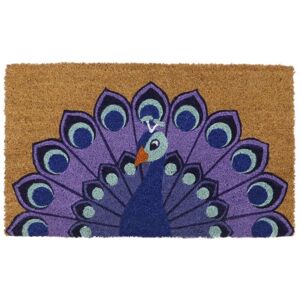 JVL - Eco-Friendly Latex Backed Coir Doormat, 45x75cm, Peacock JVL - Eco-Friendly Latex Backed Coir Doormat, 45x75cm, Peacock