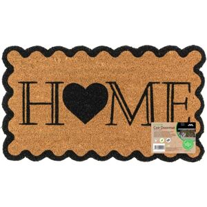 JVL - Eco-Friendly Latex Backed Coir Entrance Doormat, 40x70cm - Scalloped Home JVL - Eco-Friendly Latex Backed Coir Entrance Doormat, 40x70cm - Scalloped Home