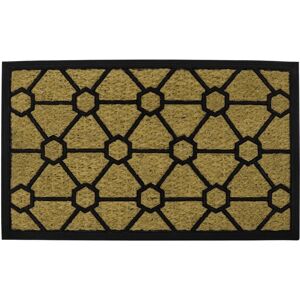 JVL Woven Coir Tuffscrape Doormat, 45x75cm, Geometric JVL Woven Coir Tuffscrape Doormat, 45x75cm, Geometric