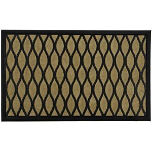 JVL - Vienna Rubber Backed Scraper Doormat, 45x75cm, Droplet JVL - Vienna Rubber Backed Scraper Doormat, 45x75cm, Droplet