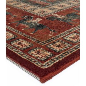 MASTERCRAFT Rug Kashqai Light Red 135x200cm Carpet Large Rugs MASTERCRAFT Rug Kashqai Light Red 135x200cm Carpet Large Rugs