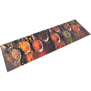 Kitchen Rug Washable Spoon & Spices 45x150 cm Velvet vidaXL Kitchen Rug Washable Spoon & Spices 45x150 cm Velvet vidaXL