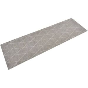 Kitchen Rug Washable Rhombus 60x180 cm Velvet vidaXL Kitchen Rug Washable Rhombus 60x180 cm Velvet vidaXL