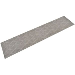 vidaXL Kitchen Rug - Velvet Grey - Washable - 60x300 cm vidaXL Kitchen Rug - Velvet Grey - Washable - 60x300 cm