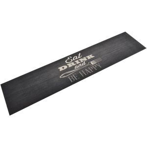 Vidaxl - Kitchen Rug Washable Kitchen Black 60x300 cm Velvet Vidaxl - Kitchen Rug Washable Kitchen Black 60x300 cm Velvet