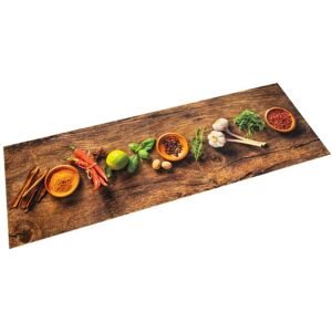 Kitchen Rug Washable Spices 60x300 cm Velvet vidaXL Kitchen Rug Washable Spices 60x300 cm Velvet vidaXL