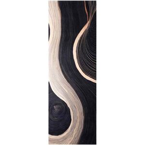 Kitchen Rug Art Deco Black 180 x 60 cm Velvet vidaXL Kitchen Rug Art Deco Black 180 x 60 cm Velvet vidaXL