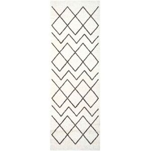 Kitchen Rug White 180 x 60 cm Velvet vidaXL Kitchen Rug White 180 x 60 cm Velvet vidaXL