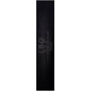 Kitchen Rug Black 300 x 60 cm Velvet vidaXL Kitchen Rug Black 300 x 60 cm Velvet vidaXL