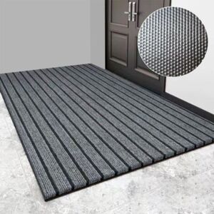 MCBOSON Kitchen mat 60 x 90 cm, non-slip washable kitchen rug, kitchen mat with rubber pads, kitchen carpet for hall, kitchen, entrance, hall (grey) MCBOSON Kitchen mat 60 x 90 cm, non-slip washable kitchen rug, kitchen mat with rubber pads, kitchen carpet for hall, kitchen, entrance, hall (grey)