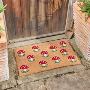MARCO PAUL Large Mushroom Doormat Natural Coir Front Door Mat Rustic Heavy Duty Non Slip Outdoor Entrance Mat 45x75cm MARCO PAUL Large Mushroom Doormat Natural Coir Front Door Mat Rustic Heavy Duty Non Slip Outdoor Entrance Mat 45x75cm