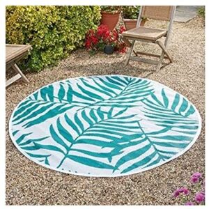 Marco Paul - Round Alfresco Rug Mat Indoor Outdoor 180cm 100% Polypropylene Water Resistant Hand-Tufted Patterned Home Garden Rug Ideal for Patio, Marco Paul - Round Alfresco Rug Mat Indoor Outdoor 180cm 100% Polypropylene Water Resistant Hand-Tufted Patterned Home Garden Rug Ideal for Patio,