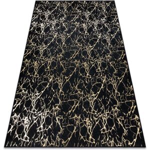 RugsX MIRO 11111.2106 Washing Carpet - Black / Gold - Rug RugsX MIRO 11111.2106 Washing Carpet - Black / Gold - Rug