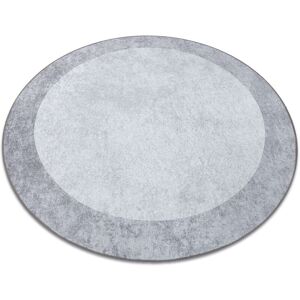 RugsX MIRO 51648.802 Light Grey Circular Washable Carpet - 80cm - Carpet RugsX MIRO 51648.802 Light Grey Circular Washable Carpet - 80cm - Carpet