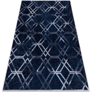 RugsX MIRO 51805.802 Blue Geometric Washable Rug - Rug RugsX MIRO 51805.802 Blue Geometric Washable Rug - Rug