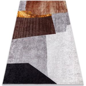 RugsX MIRO 52100.801 washing carpet Geometric anti-slip - grey 160x220 cm RugsX MIRO 52100.801 washing carpet Geometric anti-slip - grey 160x220 cm