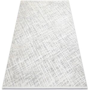 RUGSX Modern carpet DUKE 51550 cream / grey - Trellis, structured, very soft, fringes grey 280x370 cm RUGSX Modern carpet DUKE 51550 cream / grey - Trellis, structured, very soft, fringes grey 280x370 cm
