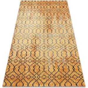 Rugsx - Modern carpet mundo D5751 glamour outdoor orange / black orange 200x290 cm Rugsx - Modern carpet mundo D5751 glamour outdoor orange / black orange 200x290 cm